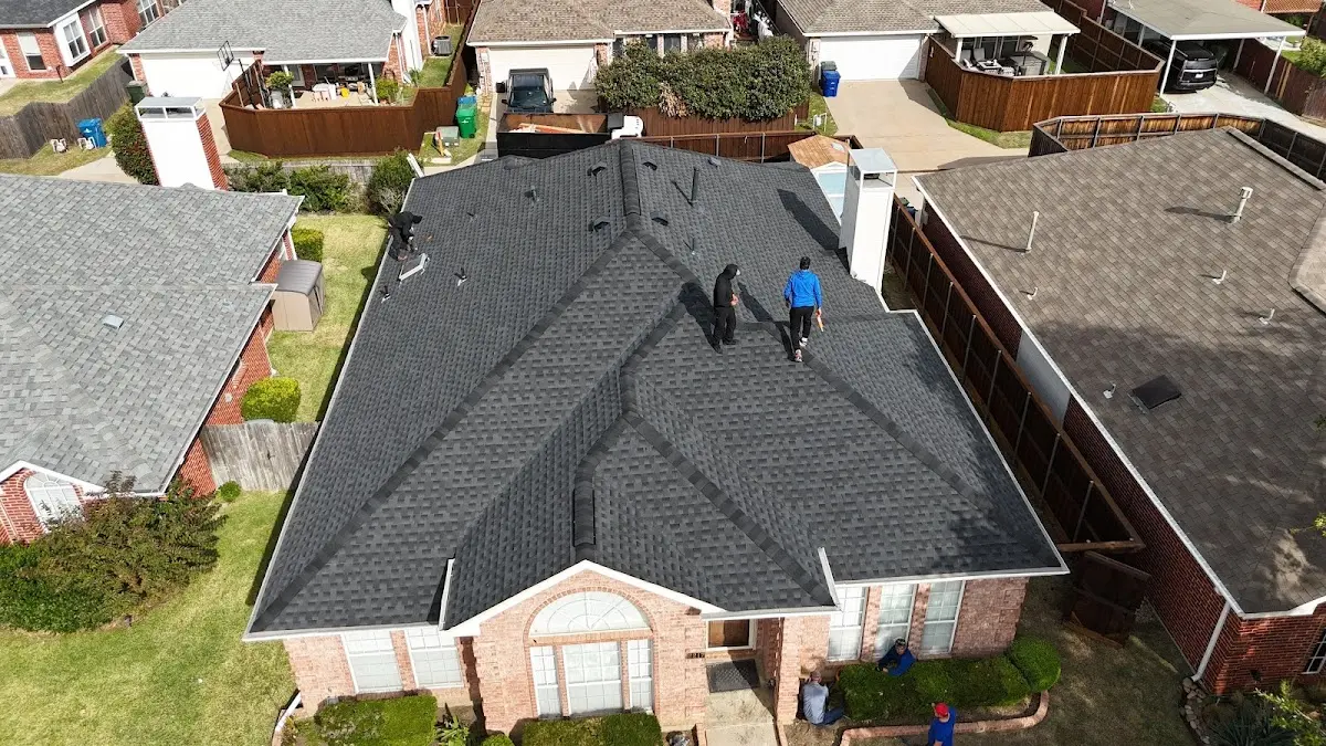 Slate & Tile Roof Repair work in progress on a Marysville property